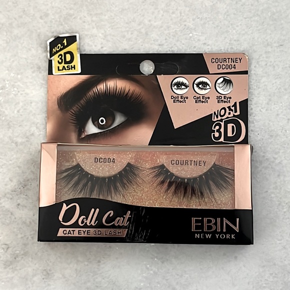 NWT Two pack Doll Cat Eye 3D false eyelashes - Picture 2 of 7